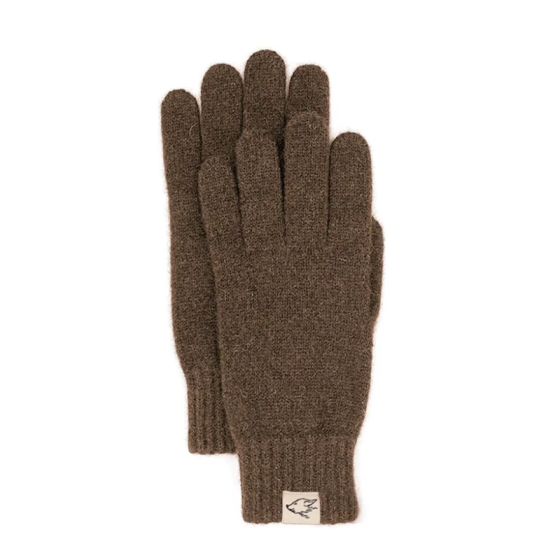 Winter gloves made of yak wool – undyed, natural brown – warm, soft, Fair Trade Mongolia – for women and men